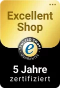 5 Jahre zertifiziert bei Trusted Shops